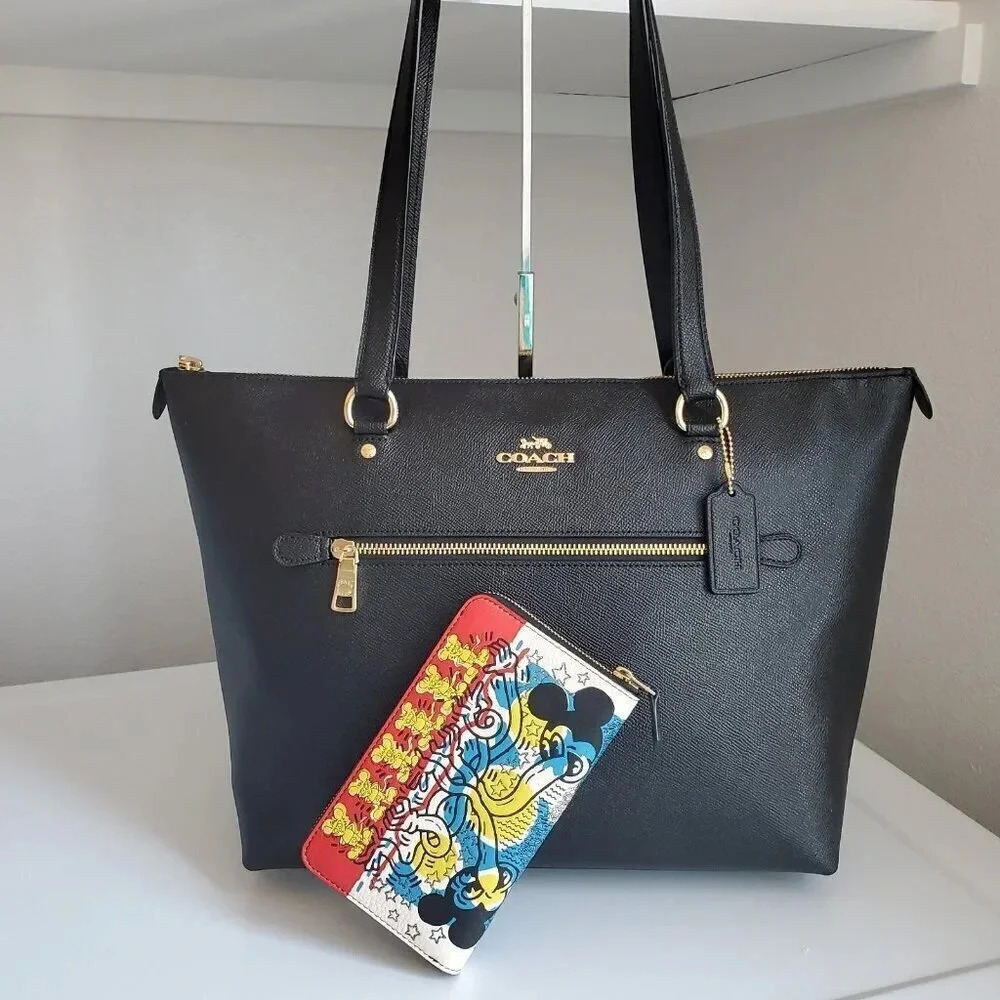 Coach shoulder bag and disney wallet set